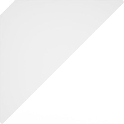 Furinno Rossi Triangle Floating Shelves for Wall, Set of 3 Geometric Corner Shelf, Wall Mounted Shelves for Bathroom, Home Office, Living Room, White