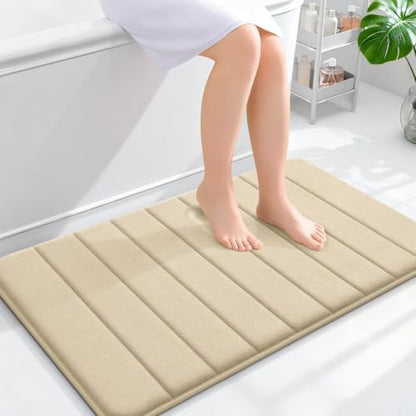 OLANLY Memory Foam Bath Mat 35x24, Super Soft and Absorbent Bathroom Rugs
