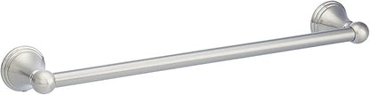Amazon Basics 5 Piece Bathroom Hardware Set, Satin Nickel, Towel Bar, Toilet Paper Holder, Towel Ring, Robe Hook, AB-BR817-SN