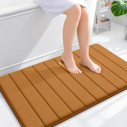 OLANLY Memory Foam Large Bath Mat 40x24, Super Soft Absorbent Bathroom Rugs