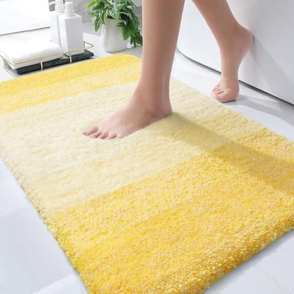OLANLY Bathroom Rugs Mat 34x21, Extra Soft Absorbent Microfiber Bath Rugs