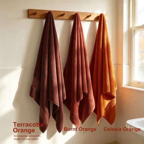 COZYART Bath Towel Set 6 PCS, Luxury 100% Turkish Cotton 650GSM Ultra Soft