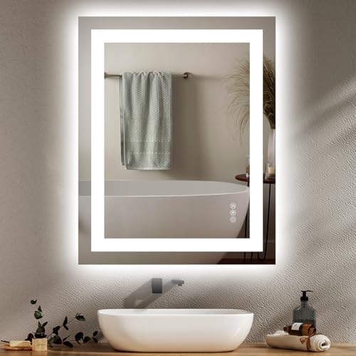 Hivone 24"X30" LED Bathroom Mirror with Lights, UL Listed