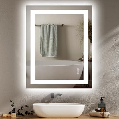 Hivone 24"X30" LED Bathroom Mirror with Lights, UL Listed