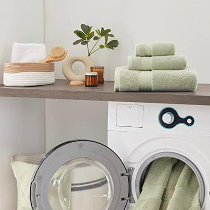 COZYART Luxury Bath Towel Set 3 PCS, Sage Green 100% Turkish Cotton 650 GSM