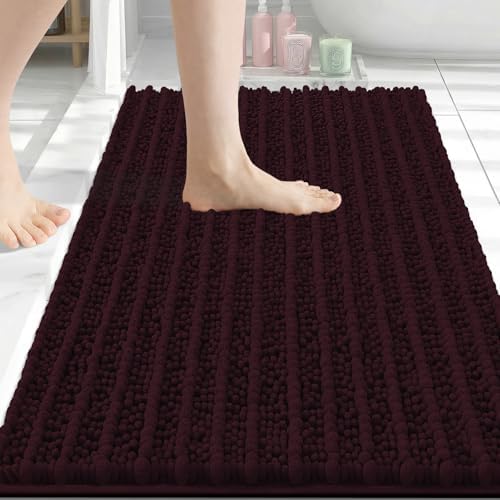 Arotive Bathroom Rugs Mat 30x20, Soft Absorbent Chenille Shaggy Bath Mat