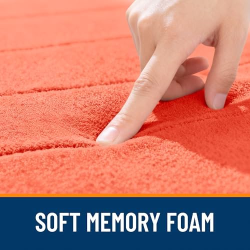OLANLY Memory Foam Bath Mat 35x24, Super Soft and Absorbent Bathroom Rugs