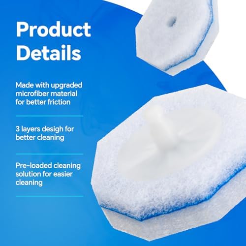 30 Count Upgrade 3-Layer Toilet Bowl Refills Fits for Clorox Toilet Brush