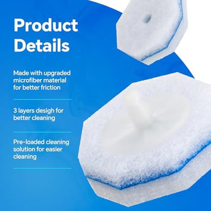 30 Count Upgrade 3-Layer Toilet Bowl Refills Fits for Clorox Toilet Brush