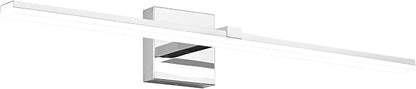 30 inch Chrome Bathroom Vanity Lights Modern Bathroom Wall Lighting Fixtures 22W LED Vanity Light Bar for Bath