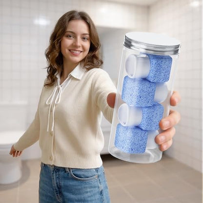 8 Pack in 2 Cans Heads,Replacement Pumice Toilet Bowl Cleaning