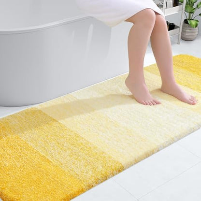 OLANLY Bathroom Runner Rug 70x24, Extra Soft Absorbent Microfiber Bath Rugs
