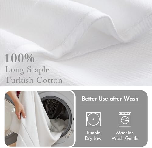 Madison Park Turkish 600 GSM Bath Sheet Set, 35 x 70 in - 2 Piece, White