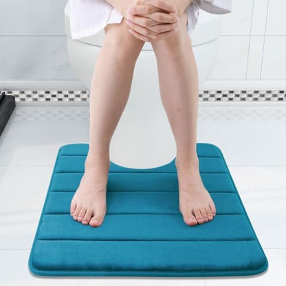 Buganda Memory Foam U-Shaped Toilet Rugs 24 x 20, Absorbent Bathroom mat