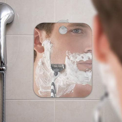 Shave Well Travel Anti-Fog Shaving Mirror with Reusable Suction