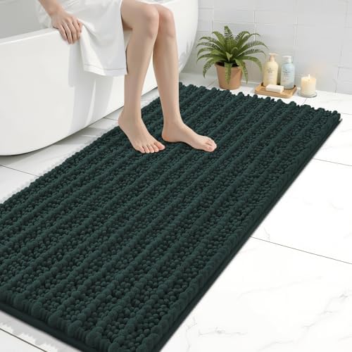 Arotive Bathroom Rugs Mat 40x24, Soft Absorbent Chenille Shaggy Bath Mat