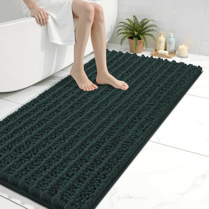 Arotive Bathroom Rugs Mat 40x24, Soft Absorbent Chenille Shaggy Bath Mat