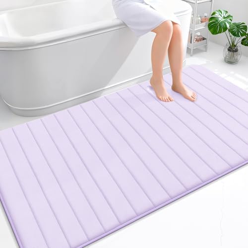 OLANLY Memory Foam Large Bath Mat 70x46, Super Soft Absorbent Bathroom Rugs