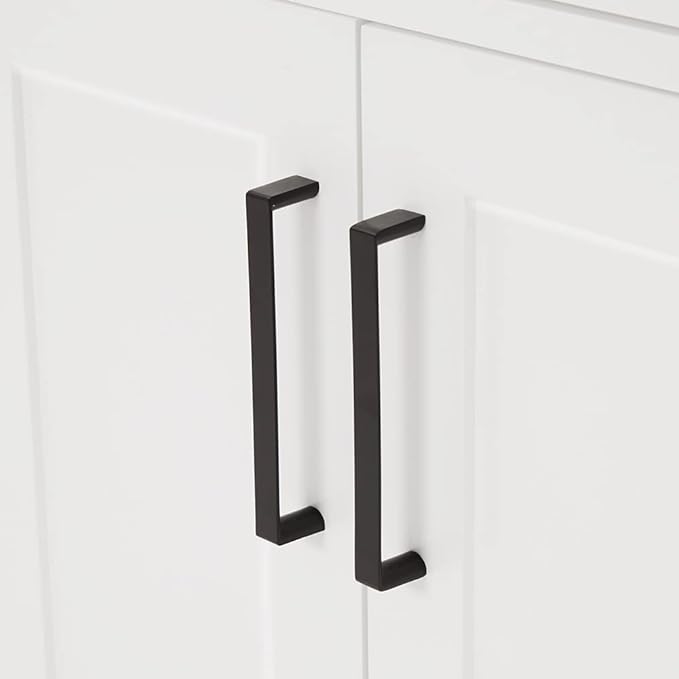 ARIEL Hepburn 36-inch Bathroom Vanity Base Cabinet,Solid Wood, 2 Soft Closing Doors, 5 Dovetail Drawers, White