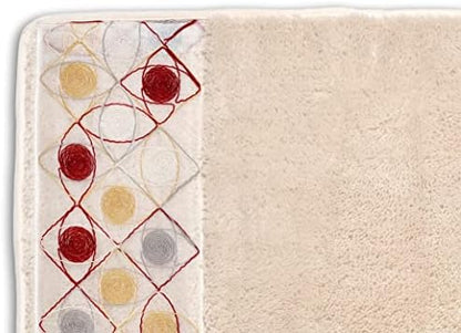 Zahari Home Sedona Modern Bathroom Rug Classic Luxury Bath Rug Contemporary Decor Beautiful Shower Mat Unique Design Stylish Bathroom Rug Bath Shower Tub Decor
