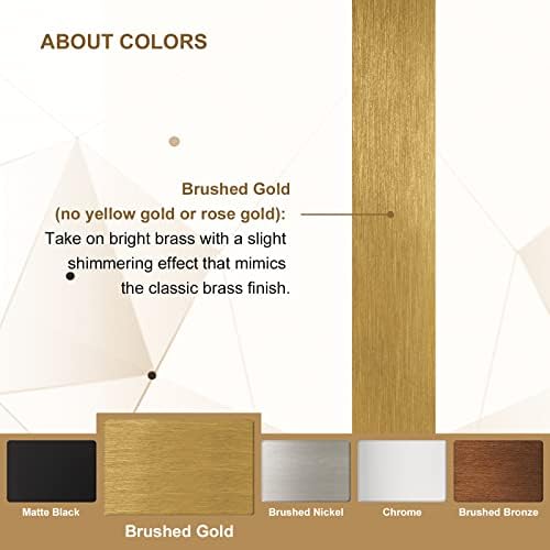 ANDY STAR Gold Bathroom Mirror, 22"x30" Scalloped Wall Mirror in Stainless Steel Metal Frame, Unique Vanity Mirror with Modern Curved Edge Design, Ideal for Bathroom, Bedroom, Entryway