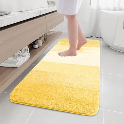 Arotive Microfiber Bathroom Rugs, Shaggy Soft Absorbent Bath Rug, 59x24