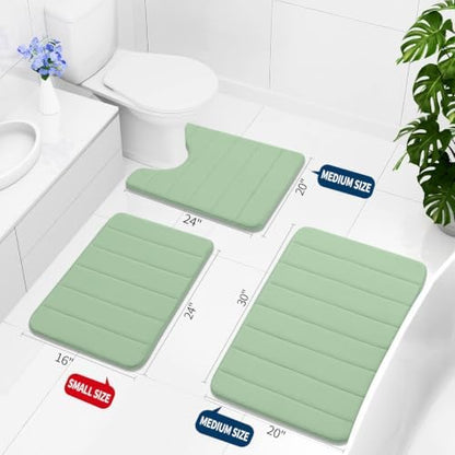 Buganda Memory Foam Bath Mat 31.5 x 20, Ultra Soft Absorbent Bathroom Rugs