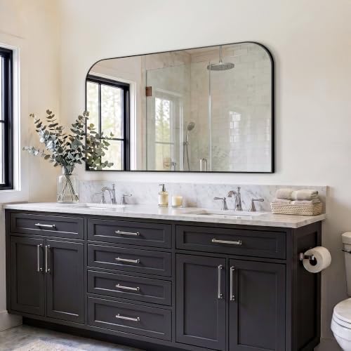 Bathroom Black Vanity Mirror for Over Sink, 30" x 50"