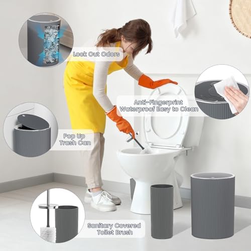 Grey Bathroom Accessories Set - Bathroom Sets