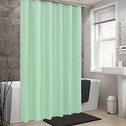 LLSCL Green Fabric Shower Curtain Liner with Magnets, Waterproof Hotel Quality, 72 x 72 Machine Washable