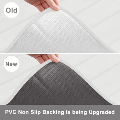 Buganda Memory Foam U-Shaped Toilet Rugs 24 x 20, Absorbent Bathroom mat