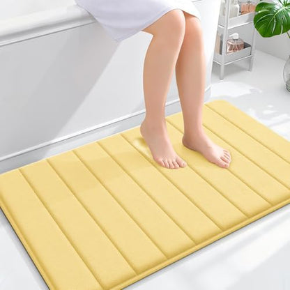 OLANLY Memory Foam Large Bath Mat 40x24, Super Soft Absorbent Bathroom Rugs