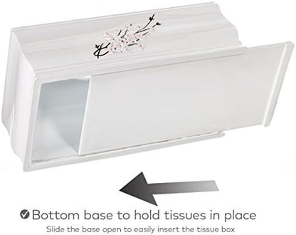 Creative Scents Vanda Rectangle Tissue Box Cover with Bottom Slider