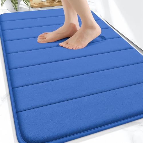 OLANLY Memory Foam Bath Mat 34x21, Super Soft and Absorbent Bathroom Rugs