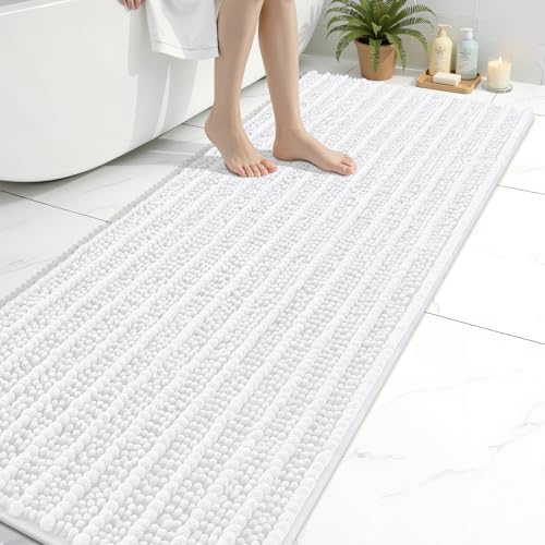 Arotive Bathroom Rugs Mat 70x24, Soft Absorbent Chenille Shaggy Bath Mat