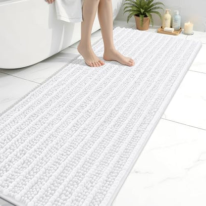 Arotive Bathroom Rugs Mat 70x24, Soft Absorbent Chenille Shaggy Bath Mat