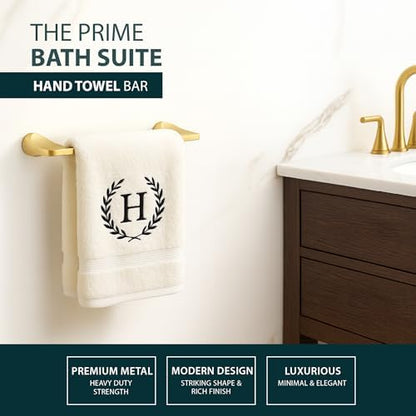 Mega Handles Bathroom Accessory Set Satin Brass - 4-Piece, Towel Bar, Hooks