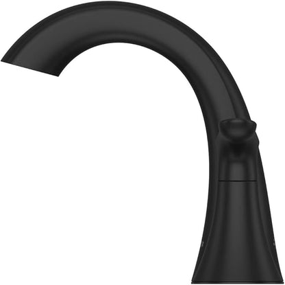 Pfister Weller Bathroom Sink Faucet, 8-Inch Widespread, 2-Handle, 3-Hole, Matte Black Finish, LG49WR0B