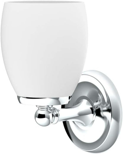 Gatco 1640 Sconce, Single, White/Wall Mounted 6" H x 4.50" W Bathroom Vanity One Sconce Lighting Fixture