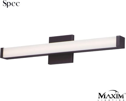 Maxim Lighting Spec Bath Vanity Light | Bronze Aluminum Finish | Contemporary Indoor Light Fixture | Ideal for Bathrooms & Powder Rooms | Dimmable | Home Decor Light Fixture | 52002BZ