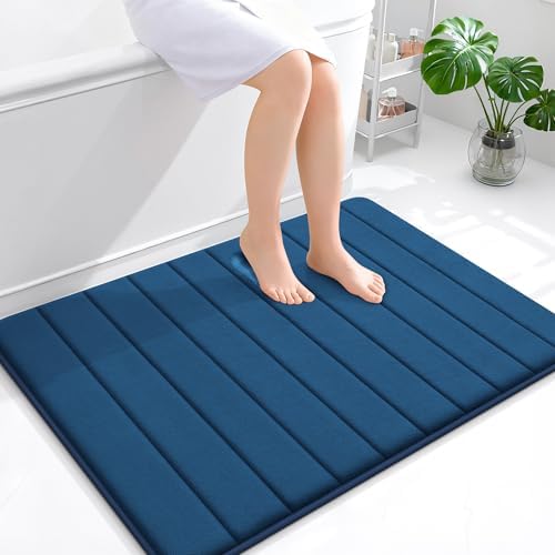 OLANLY Memory Foam Large Bath Mat 40x32, Super Soft Absorbent Bathroom Rugs