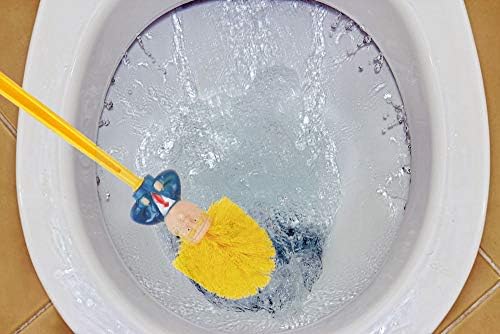 2 Pack Funny Toilet Brush,Prank Toilet Brush Cleaner, Funny Toilet Scubber,Make Toilet Great Again, Commander in Crap (Thumb Up Toilet Brush)