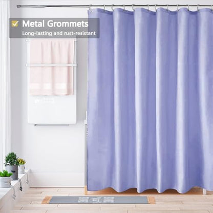 LLSCL Fabric Shower Curtain Liner with Magnets, Waterproof Hotel Quality, 72 x 72 Machine Washable