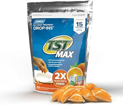 Camco TST MAX RV Toilet Treatment Drop-IN - Made in the USA
