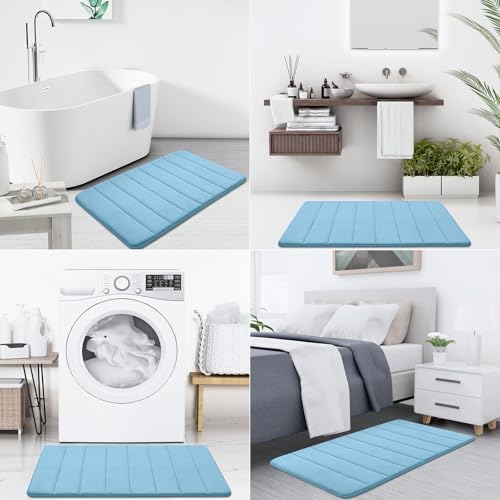 Buganda Memory Foam Bath Mat 70 x 34, Ultra Soft Absorbent Bathroom Rugs