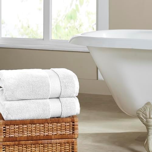 Modern Threads Luxury 6-Piece Quick-Dry Towel Set – Plush & Ultra-Absorbent for Spa-Like Experience, White