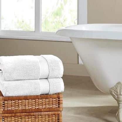 Modern Threads Luxury 6-Piece Quick-Dry Towel Set – Plush & Ultra-Absorbent for Spa-Like Experience, White