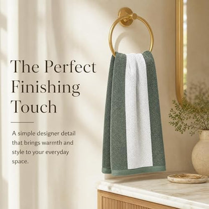 Decorative Hand Towels Set of 2 - Soft Boho Cotton for Bathroom or Kitchen