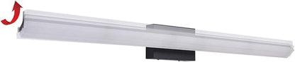 mirrea 48in Modern LED Vanity Light for Bathroom Lighting Dimmable 46w Black Painted (Cold White 5000K)