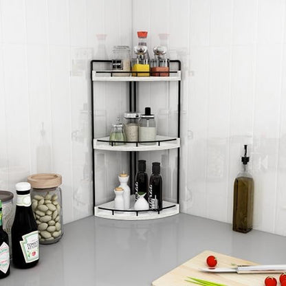Dorhors Corner Bathroom Organizer Countertop,Vanity Counter Storage Shelf